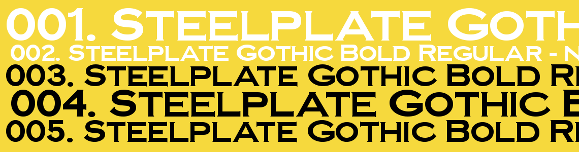 Шрифты bold gothic