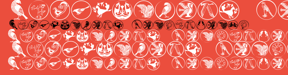 Шрифт BirdSymbols