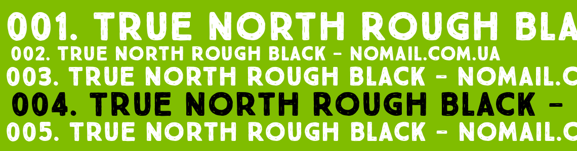 Шрифт True North Rough Black