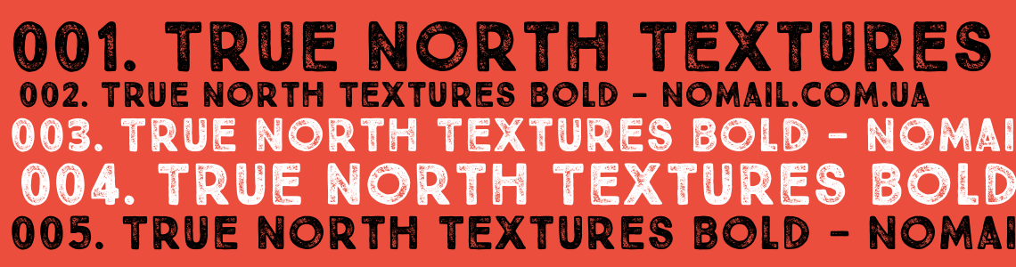 Шрифт True North Textures Bold