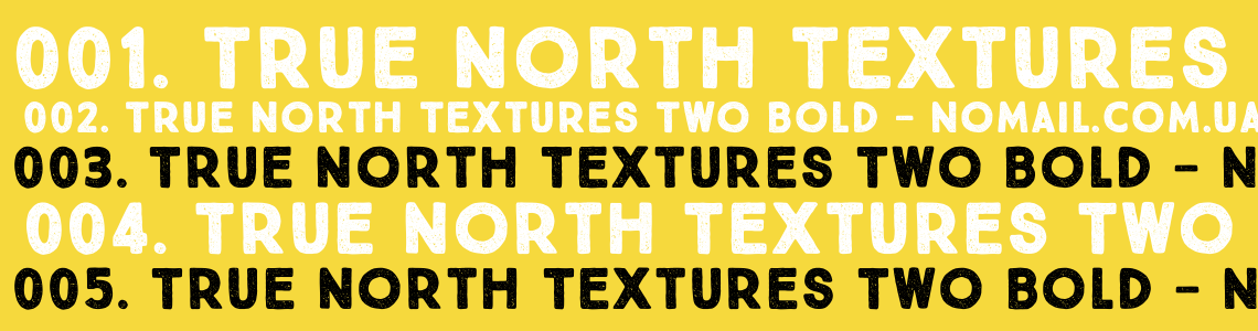 Шрифт True North Textures Two Bold