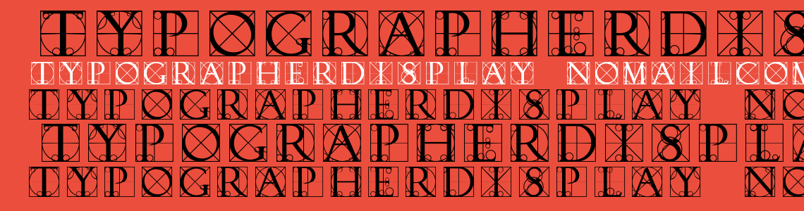 Шрифт TypographerDisplay