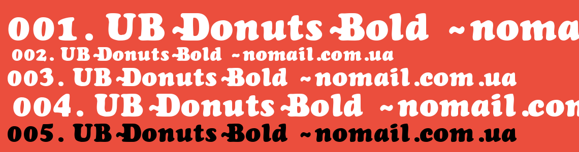 Шрифт UB-Donuts-Bold