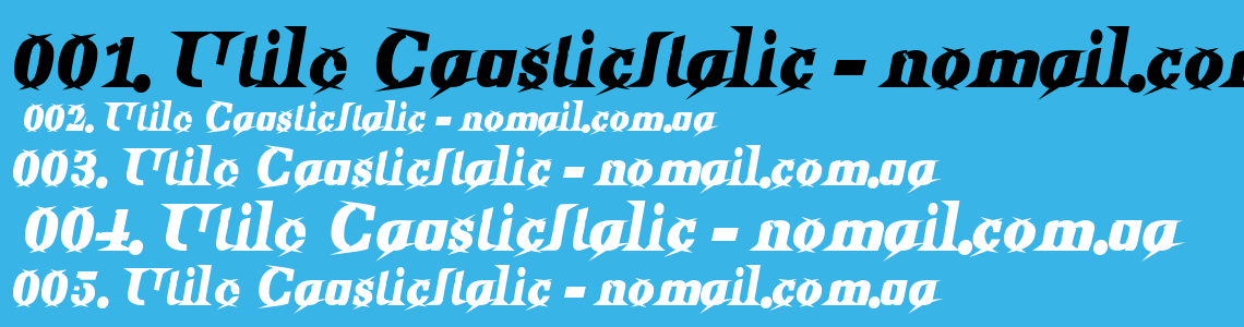 Шрифт Utile CausticItalic