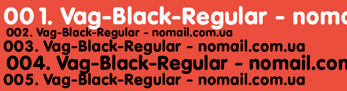 Шрифт Vag-Black-Regular