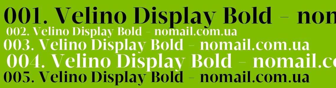 Display bold