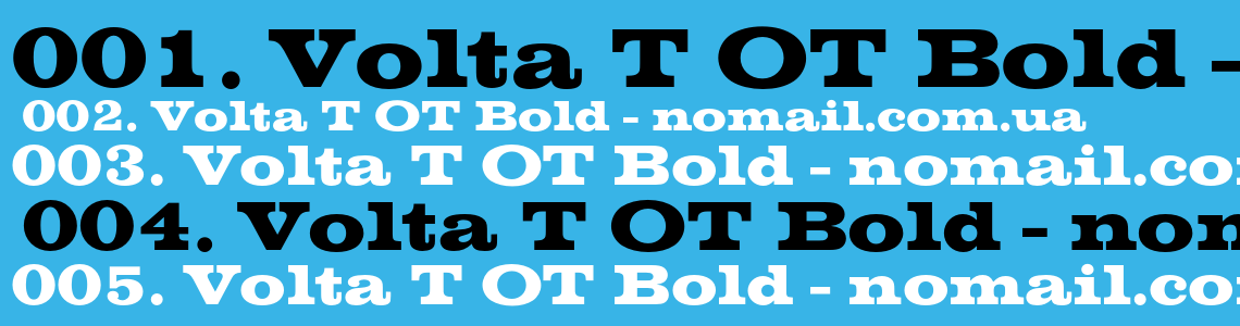 Шрифт Volta T OT Bold