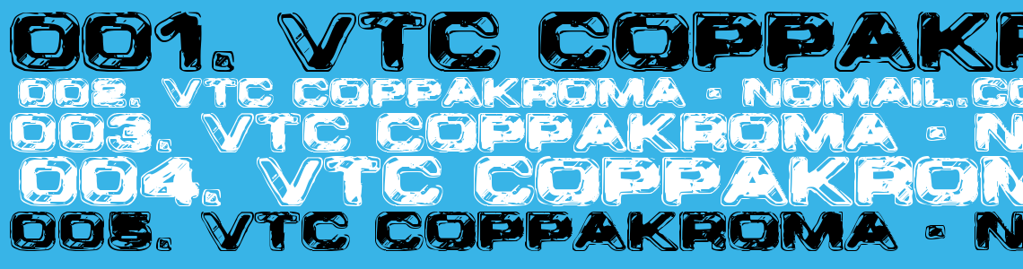 Шрифт VTC CoppaKroma