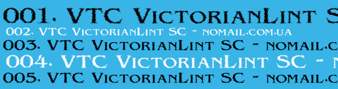 Шрифт VTC VictorianLint SC