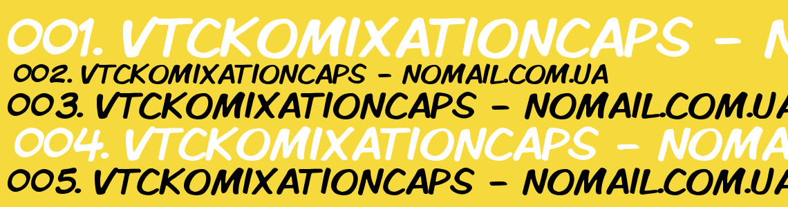 Шрифт VTCKomixationCaps