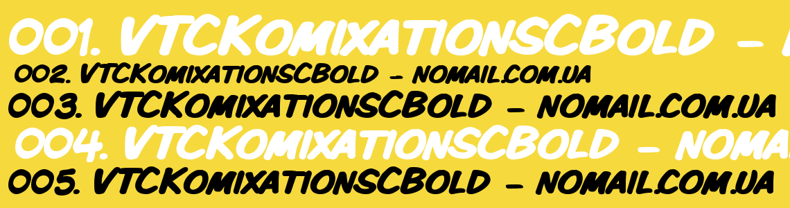 Шрифт VTCKomixationSCBold