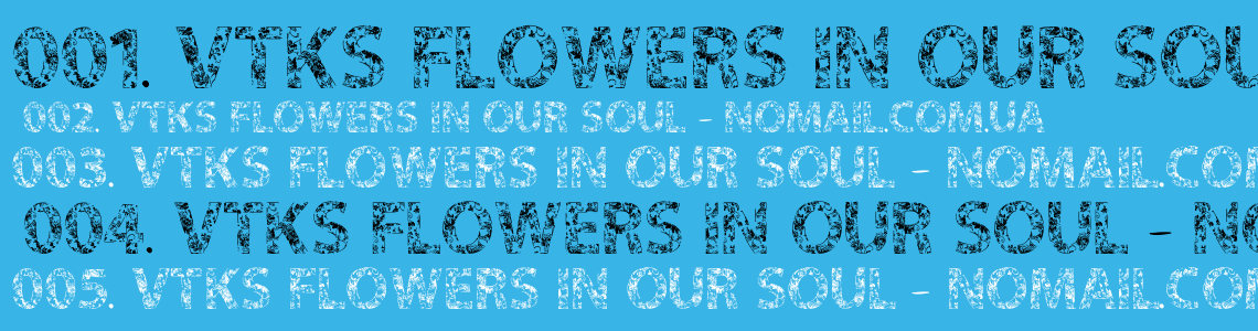 Шрифт VTKS FLOWERS IN OUR SOUL