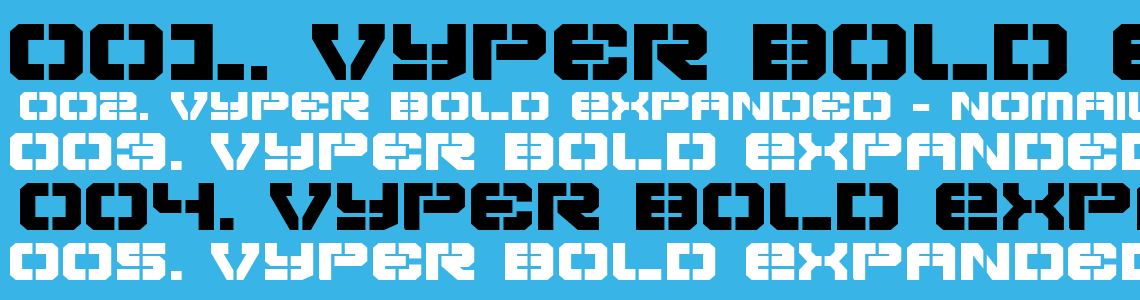 Шрифт Vyper Bold Expanded