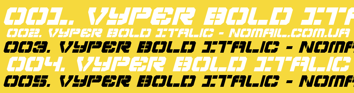 Шрифт Vyper Bold Italic