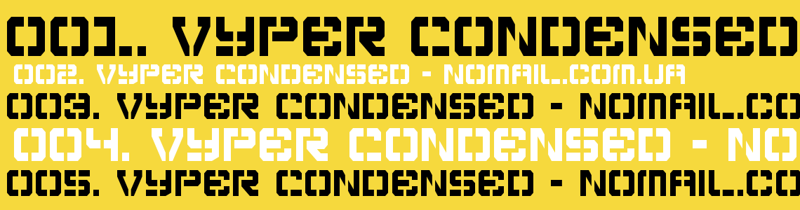 Шрифт Vyper Condensed