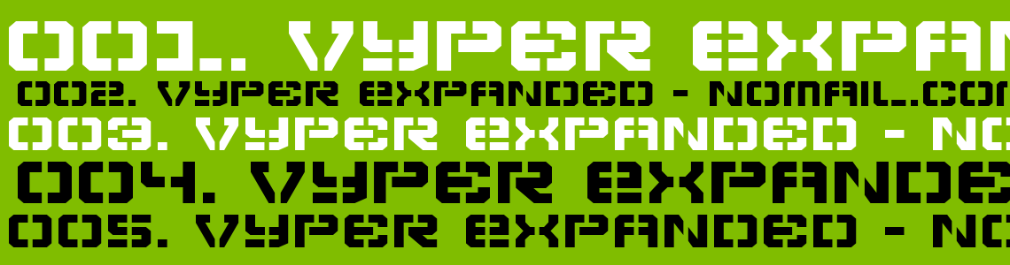 Шрифт Vyper Expanded