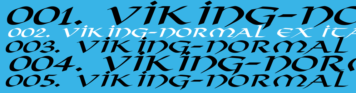 Шрифт Viking-Normal Ex Italic