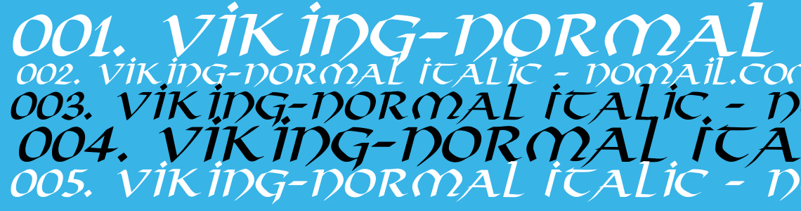 Шрифт Viking-Normal Italic