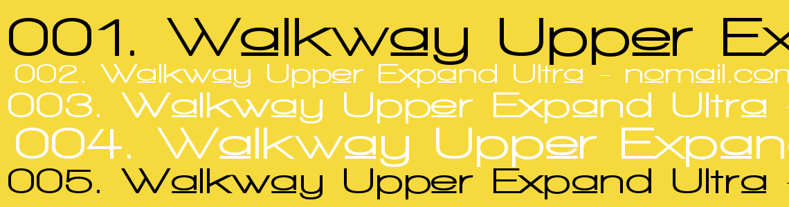 Шрифт Walkway Upper Expand Ultra