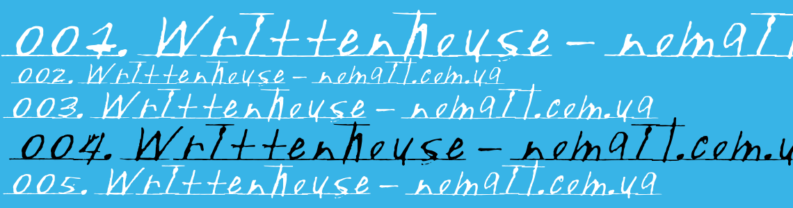 Шрифт Writtenhouse
