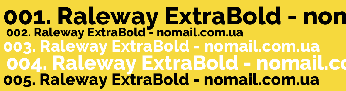 Raleway google fonts