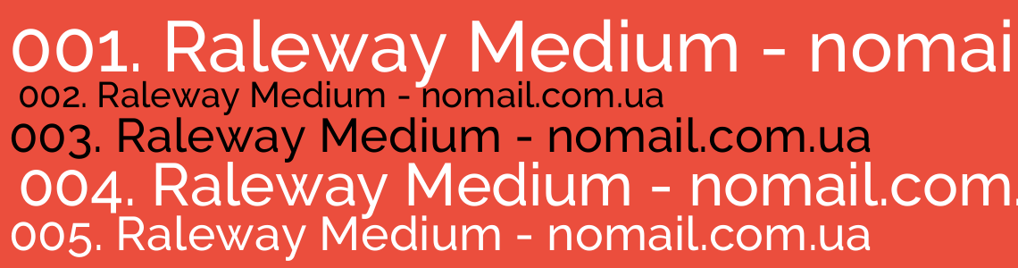 Raleway google fonts