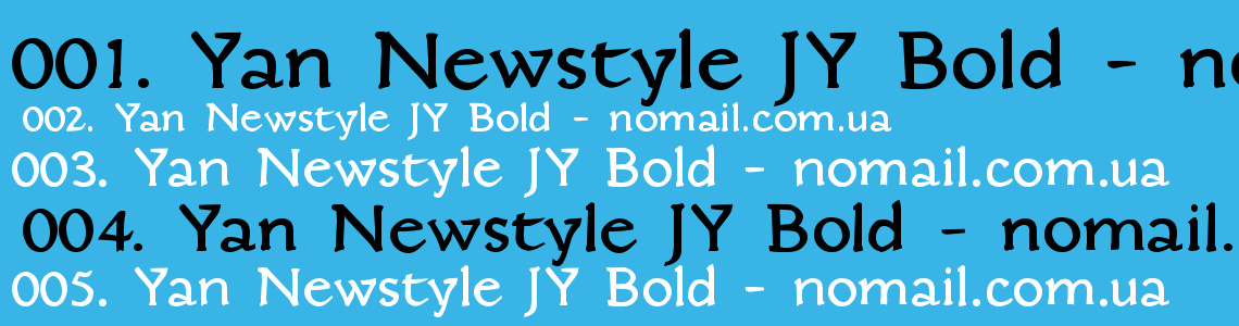 Шрифт Yan Newstyle JY Bold