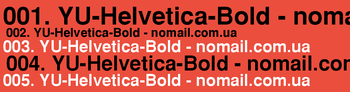 Шрифт YU-Helvetica-Bold