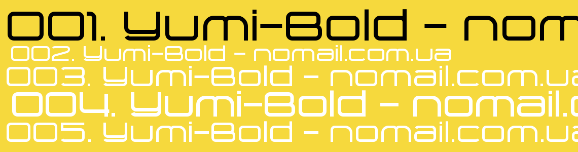 Шрифт Yumi-Bold