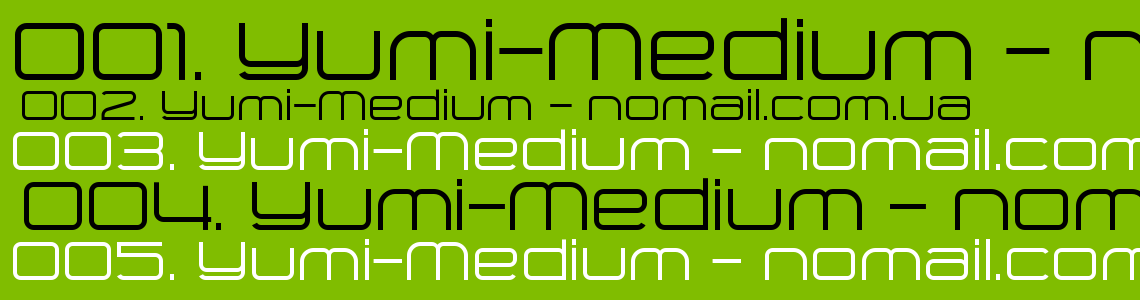 Шрифт Yumi-Medium