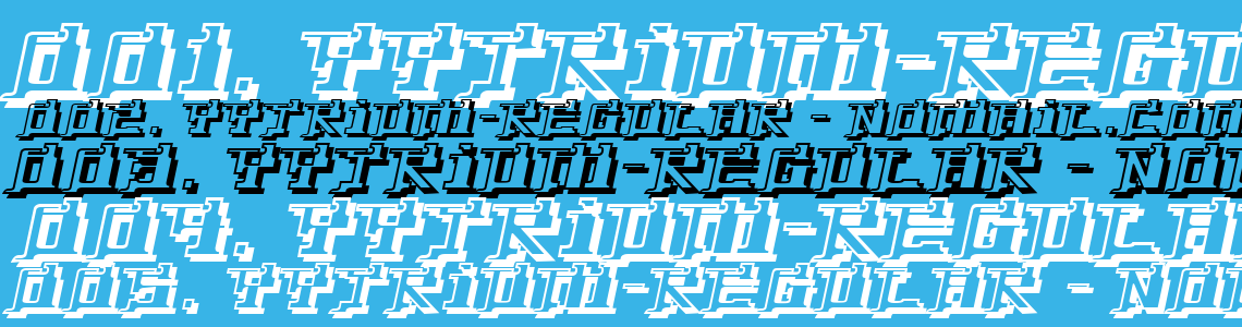 Шрифт Yytrium-Regular