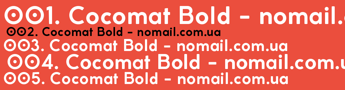 Шрифт Cocomat Bold