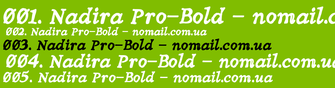 Шрифт Nadira Pro-Bold