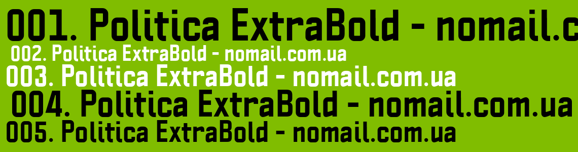 Шрифт extrabold