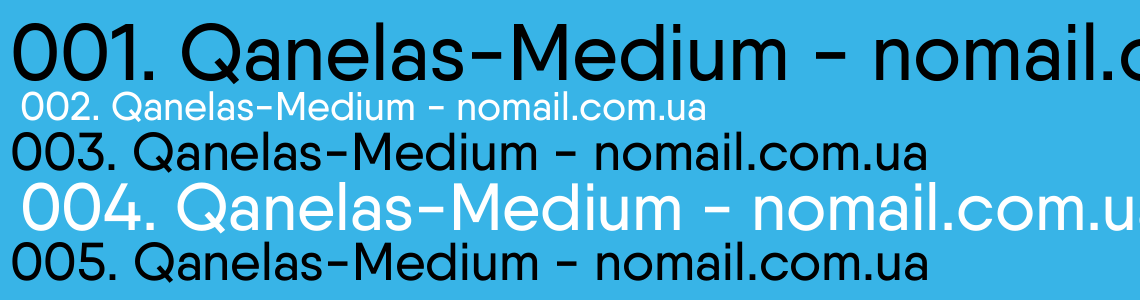 Шрифт Qanelas-Medium