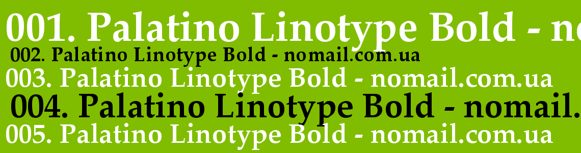 Шрифт Palatino Linotype Bold