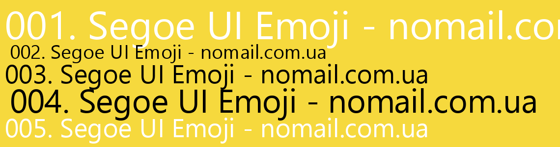 Segoe ui emoji