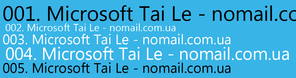 Шрифт Microsoft Tai Le