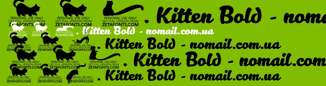 Шрифт Kitten Bold
