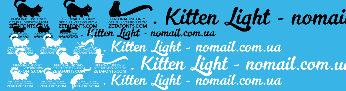 Шрифт Kitten Light