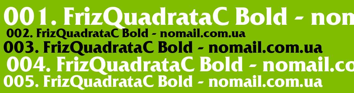 Шрифт FrizQuadrataC Bold