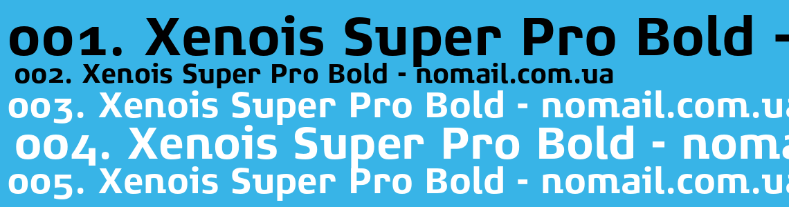 Шрифт Xenois Super Pro Bold