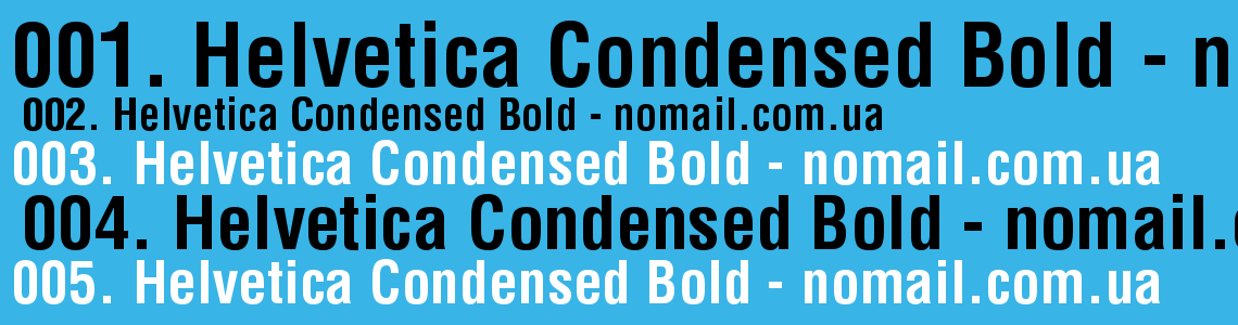 Шрифт condensed bold