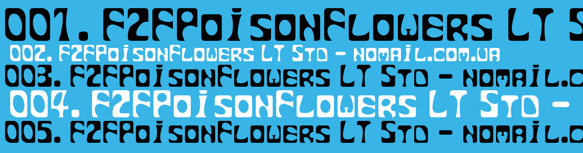 Шрифт F2FPoisonFlowers LT Std