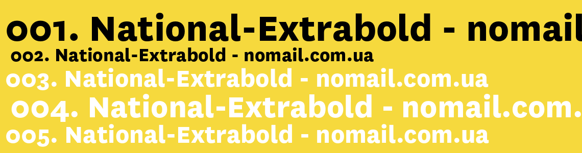 Шрифт extrabold