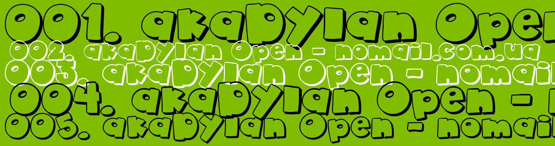 Open font