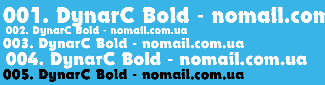 Шрифт DynarC Bold