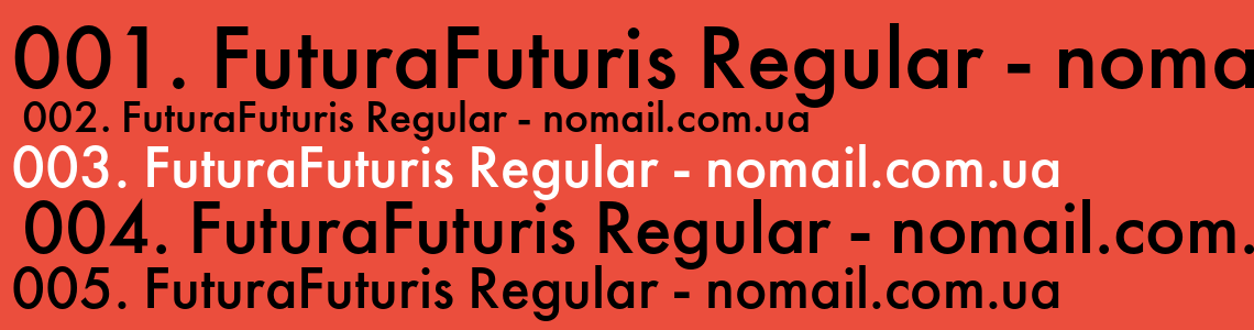 Шрифт FuturaFuturis Regular