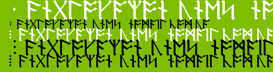 Шрифт AngloSaxon Runes