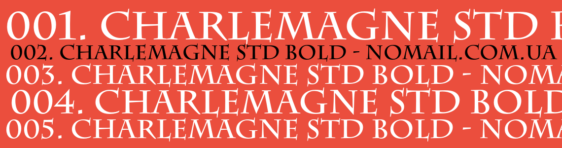 Шрифт Charlemagne Std Bold